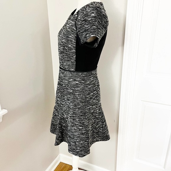 J. Crew Gray Tweed Skater Dress - Picture 4 of 9